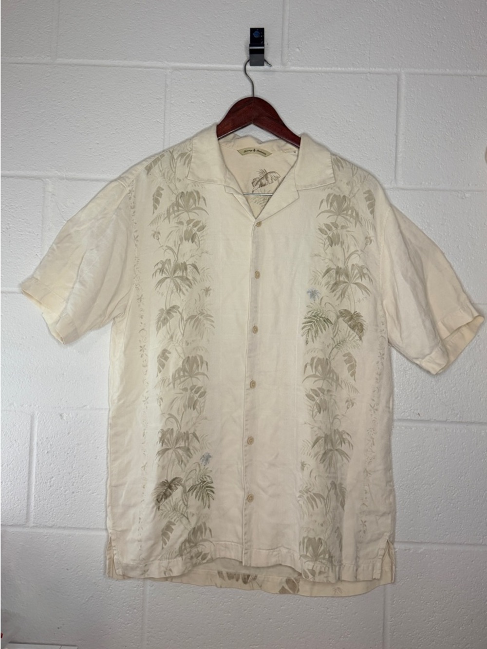 Tommy Bahama Bamboo Paradise 100% Silk ~Medium
